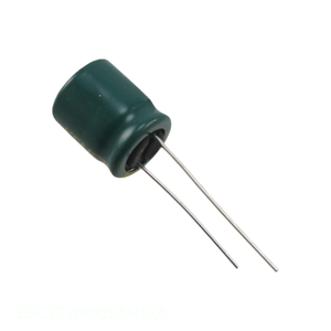 ตัวเก็บประจุแบบฝังรู CAP ALUM 220UF 20% 35V RADIAL TH 220 uF รุ่น ESC227M035AH1AA - Product Image 1