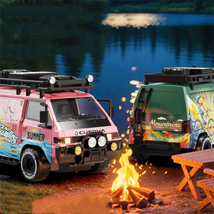 Voiture RC <span class=keywords><strong>1</strong></span>:<span class=keywords><strong>24</strong></span> 2.4G 4WD Mini Bus <span class=keywords><strong>Drift</strong></span> Off-Road Racing Modèle en résine avec chargeur - Product Image 3