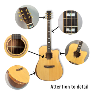 แผ่นหลังและด้านข้างทำจากไม้มะฮอกกานีขนาด40-41นิ้วมีที่วางแขนมีแถบขอบเมเปิ้ลปรับแต่งได้ตามต้องการ - Product Image 6