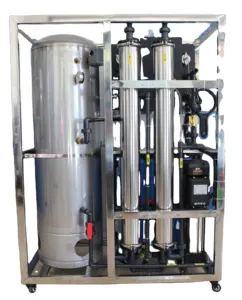 500Lph agua potable filtro de carbón activado piezas de ozono pequeño sistema de tratamiento de membrana Ro máquina purificadora para uso comercial