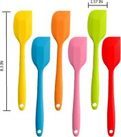 Spatules de mélange en silicone de qualité alimentaire résistantes à la chaleur avec noyau en acier inoxydable, spatule en silicone pour la pâtisserie, la cuisson