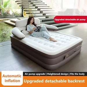 Sofá Inflable de PVC Flocado Personalizado al por Mayor, Plegable, de Inflado Rápido, con Respaldo, para Sala de Estar o Sala de Juegos - Product Image 5