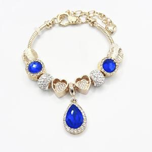 Bracciale <span class=keywords><strong>da</strong></span> donna in argento antico con corona rosa e tacchi alti, gioielli alla moda - Product Image 4