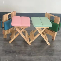 Chaise de yoga pliable professionnelle en bois massif, portable, pour Pilates, accessoires de studio, tabouret, banc pour l'exercice et l'entraînement, durable