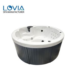 <span class=keywords><strong>Jacuzzi</strong></span> Redondo con Hidromasaje y Calefacción para Jardín, Bañera de Hidromasaje Independiente con Panel de Control Inteligente - Product Image 3