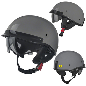 Casques de moto rétro unisexes ABS toutes saisons, <span class=keywords><strong>casque</strong></span> de moto vintage, <span class=keywords><strong>casque</strong></span> de moto cool, <span class=keywords><strong>casque</strong></span> demi-face - Product Image 1