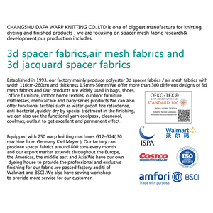 Nhanh chóng-khô <span class=keywords><strong>3D</strong></span> <span class=keywords><strong>Spacer</strong></span> lưới 100% Polyester Vải có thể giặt cho nội thất văn phòng nhà dệt trang phục hành lý - Product Image 3