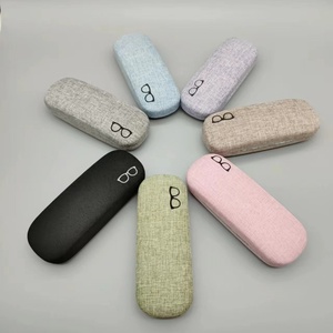 Estuche para Gafas de Lino Ecológico Multicolor, Estuche Rígido de Metal, Estuche Protector Portátil para Gafas - Product Image 6