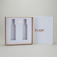Coffret de Soins Personnalisés de Luxe avec Couvercle Rigide et Base, Boîte à Bandoulière avec Motif Gaufré Doré, Vente en Gros pour Cadeaux Cosmétiques