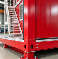 Bureau conteneur préfabriqué en acier, étanche, à montage rapide, pour poste de garde ou atelier temporaire