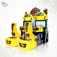 Joy2fun Bestseller Nouvelle Machine de Jeu d'Arcade de Course Automobile 3D à Monnayeur, Simulateur de Course Automobile