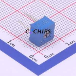 Resistencia Ajustable/Potenciómetro 3362P-1-501, Componente de Orificio Pasante (THT), Resistencia de 500 Ohmios, 10% - Product Image 1