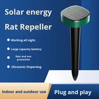 Répulsif ultrasonique anti-aboiement de chien rechargeable à énergie solaire pour la ferme, accessoire antiparasitaire pour animaux sauvages, chats et bêtes
