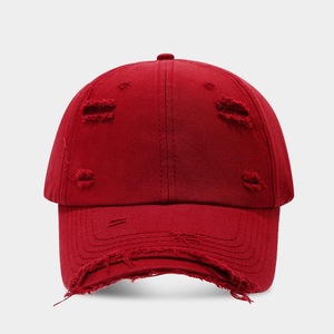 Gorra de béisbol de moda desgastada, superventas, sombrero de sarga de algodón desgastado a la moda <span class=keywords><strong>INS</strong></span> para hombres y mujeres con bordado personalizado - Product Image 4