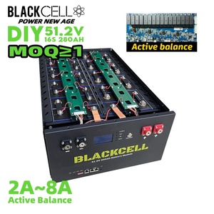 กล่องแบตเตอรี่ลิเธียมเกรด A สำหรับประกอบเอง 51.2v 280ah 302ah กล่องเปล่าสำหรับระบบกักเก็บพลังงานแสงอาทิตย์ภายในบ้าน - Product Image 1