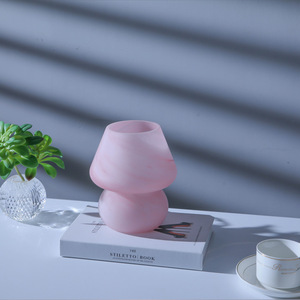 Retro Glass Lớn Nấm Đèn Bàn Đèn Little <span class=keywords><strong>Red</strong></span> Book Phòng Ngủ Cạnh Giường Ngủ Cổ Điển Homestay Đèn Sọc Điều Khiển Từ Xa - Product Image 6