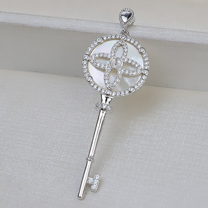 Conjunto de Base de Plata S925 con Colgante de Perla Grande de 5-7mm, Accesorios para Joyería DIY, Bandeja Vacía 2029 - Product Image 3