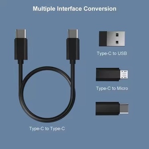 Kit de Cable USB 6 en 1 de Regalo Promocional, Adaptadores USB A, Micro USB y Tipo C con Caja de Almacenamiento con Expulsor de Pin, Cable de Carga Rápida USB de 60 W - Product Image 2