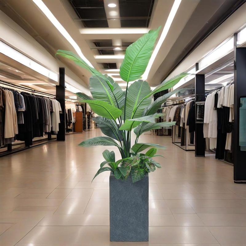 Lifelike Plastic Artificial Greenery Arrangement for