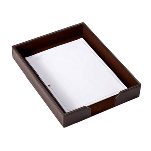 Accessoires de <span class=keywords><strong>bureau</strong></span> 4 pièces , <span class=keywords><strong>ensemble</strong></span> de papeterie en <span class=keywords><strong>cuir</strong></span> de <span class=keywords><strong>bureau</strong></span> en MDF de promotion avec organisateur - Product Image 6