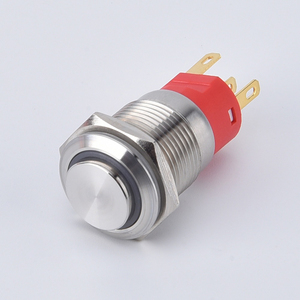 Pulsante Elettronico in Acciaio Inox 16mm - Impermeabile IP65 24V 3A 5-Pin con LED Blu Illuminato per Controllo Alimentazione Logo Macchina <span class=keywords><strong>CPAP</strong></span> - Product Image 3