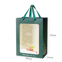 OMT Grandes boîtes cadeaux rondes de Noël en matériaux recyclés transparentes avec gaufrage pour l'emballage de cadeaux