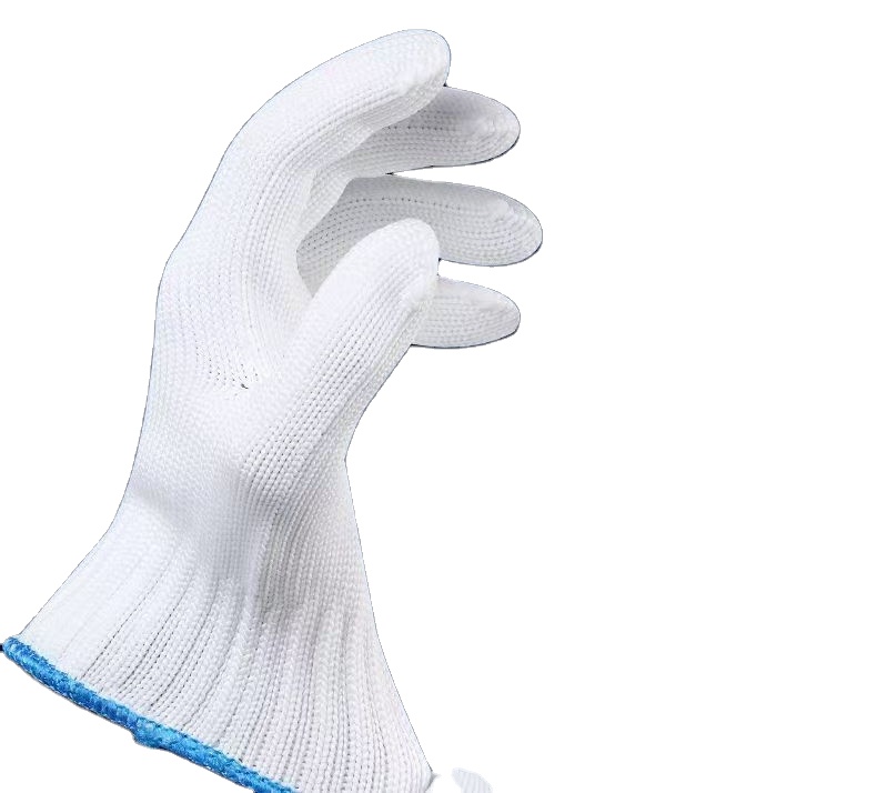 Wholesale of Labor protection Gloves, Thread Gloves, Wear-resistant Nylon Labor and Work Site White Cotton Thread Gloves