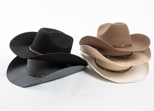 A111904 Chapeau haut de forme au design classique, idéal pour les fêtes, en feutre 100% laine de haute qualité, unisexe - Product Image 6