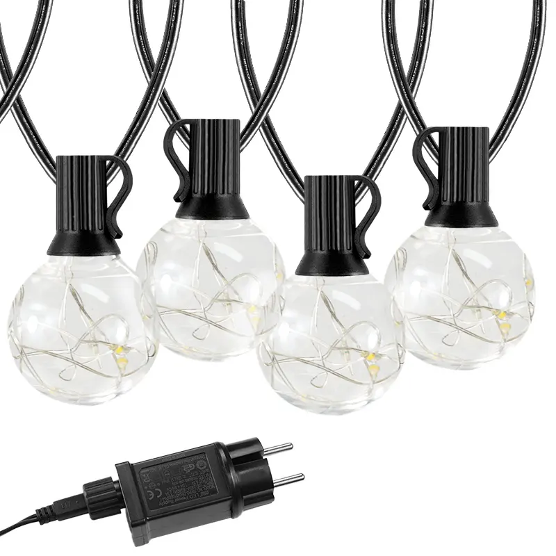 Fabrik Großhandel G40 LED-Lampen Outdoor Weihnachts ferien String Light Plug in Home Decor Lichter für den Urlaub