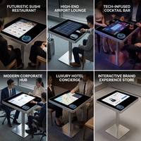 Table tactile interactive AWSTOUCH A22-TAD01 de 22 pouces - Multi-usages pour les salons de thé et les cafés
