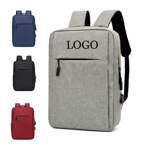厂家直销批发定制15.6英寸笔记本电脑背包，带usb大学学校背包