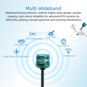 <span class=keywords><strong>Antenne</strong></span> champignon Taosonic MING 16WB, gain 3.5dBi, 5.8GHz, multi-spécifications, multi-couleurs, multi-bandes, pour drone FPV, type Lollipop Daoxiang Dxantenna - Product Image 3