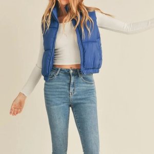 Nuovo gilet da donna personalizzato tinta unita senza maniche con cerniera in Nylon con collo alto finto gilet Casual da donna fornitore di gilet da donna - Product Image 4