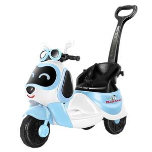 Motocicleta eléctrica Bob Dog para niños de 2 a 4 años, juguete de plástico recargable con mango de empuje - Product Image 1