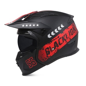 Casque de moto SLKE DOT ECE intégral ABS à dégagement rapide, détachable, combiné, cruiser, rétro, sport, moto de rue, <span class=keywords><strong>street</strong></span> <span class=keywords><strong>fighter</strong></span> - Product Image 6