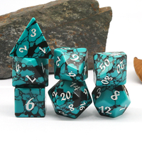 2025 usine fabricants de gros dés en pierre personnalisés D20 jeu de dés D20 pour les jeux de donjons et dragons de table
