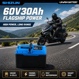 长寿命 60V 30Ah 3000 次循环优质电芯高功率士尊牌电池组适用于电动自行车两轮车 - Product Image 1