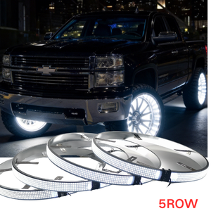 Luces LED Blancas para Ruedas de 17 Pulgadas y 5 Filas, Disponibles en EE. UU., Listas para Enviar, 4680 LED, 288W, IP68, Kit RF con Aplicación para Camiones - Product Image 2