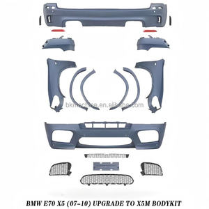 BMW x5 f15 F16 <span class=keywords><strong>m</strong></span> स्पोर्ट्स एमपी स्टाइल ग्लॉस ब्लैक फ्रंट लिप + रियर डिफ्यूज़र फुल बॉडी एयरो किट - Product Image 3