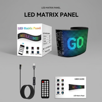 Panneau LED Devil Eyes pour camion, haute qualité, USB, multi-modes, nouvelle animation de pare-brise, avertissement, autres accessoires d'éclairage automobile