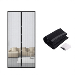 Cortina Mosquitera Magnética Moderna de Poliéster con Rayas para Puerta, sin Perforaciones, Venta al Por Mayor - Product Image 3