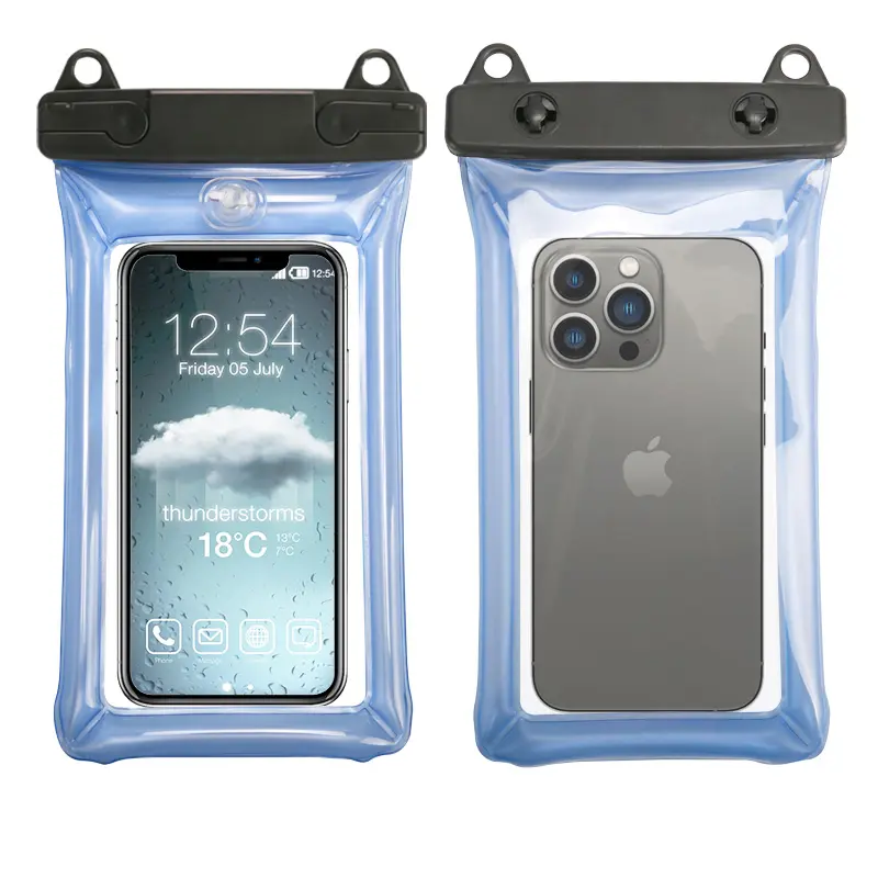 Factory Directly Sell Buoy Inflatable Cell Phone Bag Wholesale Mobile Phone Swim Rafting Waterproof Case Floating Touch Pouch