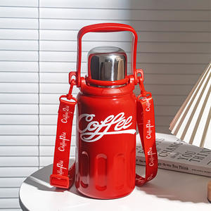 Botol Termos Stainless Steel Tebal Berkualitas Tinggi untuk Makanan, Botol Air Olahraga, Termos Coca-Cola - Product Image 3