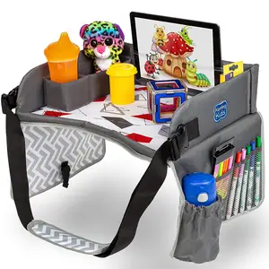 Kids car organizer lapkids travel Table with bottle holder Play eating drawing Tray Dry Erase Board travel tray kids travel tray