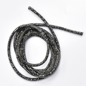 Lấp lánh 4mm thủy tinh kim cương chuỗi Rhinestone bông dây dây Giày Túi Xách Hoodies Dải pha lê dây - Product Image 6
