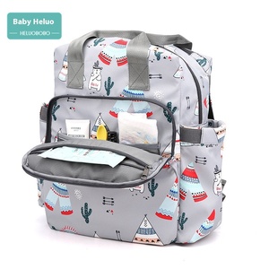 Bolsa de Pañales de Gran Capacidad, Impermeable, de Poliéster, para Salidas, con Doble Asa y Múltiples Compartimentos, para Mujer - Product Image 3