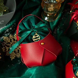 Nuova Creativa Borsa Regalo <span class=keywords><strong>di</strong></span> <span class=keywords><strong>Natale</strong></span> in Pelle e Velluto, Sacchetti per Mele della <span class=keywords><strong>Vigilia</strong></span> <span class=keywords><strong>di</strong></span> <span class=keywords><strong>Natale</strong></span>, Cesto <span class=keywords><strong>di</strong></span> Caramelle, Pacchetto Regalo <span class=keywords><strong>di</strong></span> <span class=keywords><strong>Natale</strong></span> - Product Image 4