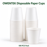 Gobelets en papier jetables blancs, gobelets multi-empilables en vrac pour café, jus, eau, bureau, fête, restaurant et usage quotidien