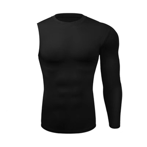 Commercio all'ingrosso oversize uomo senza maniche singolo girocollo camicia a girocollo LOGO personalizzato sport palestra magliette per gli uomini - Product Image 2