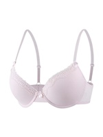 Soutien-Gorge Femme en Coton à Armatures, Entièrement Doublé, en Dentelle Classique